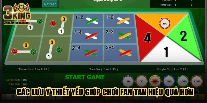 Các lưu ý thiết yếu giúp chơi Fan Tan hiệu quả hơn Các lưu ý thiết yếu giúp chơi Fan Tan hiệu quả hơn